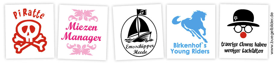 Beispiele für Motivideen von Kunden zum Karneval