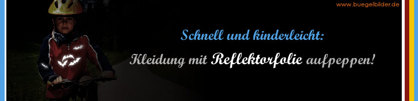 Reflektorfolie aufbügeln