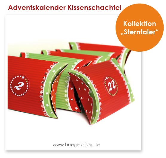 Kisschenschachteln als Weihnachtskalender zum selber machen