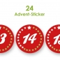 Advent-Sticker 