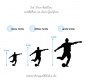 Aufbügler: Fussballspieler Silhouette zum Aufbügeln