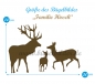 Hier können Sie die Größe für die Hirschfamilie zum Aufbügeln wählen.