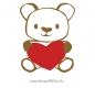 Teddy mit großem Herz