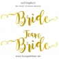 Team Braut/Bride in Gold