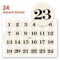 Advent-Sticker 