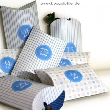 Adventskalender Kissenschachtel 