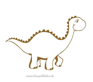 Bügelbild Dinosaurier Langhals