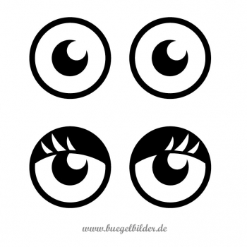 Augen zum Aufbügeln