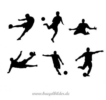 Set: Bügelbilder Fussballer