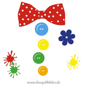 Karneval-Set Clown-Kostüm