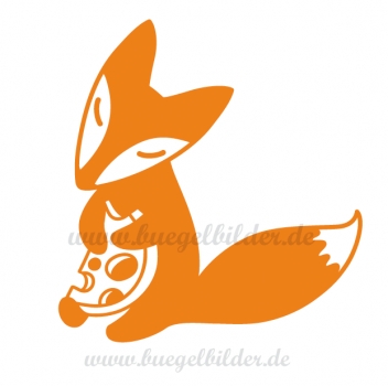 So sieht das Bügelbild hungriger Fuchs aus.