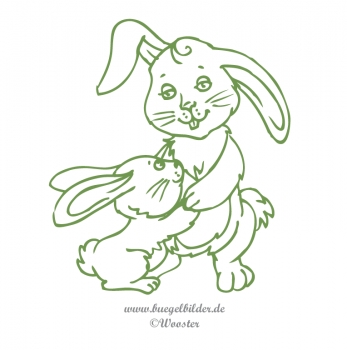 Mama-Hase liebt Häschen