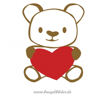 Teddy mit großem Herz