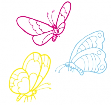 Minis-Schmetterlinge