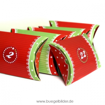 Adventskalender Pillowbox 