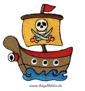 Piratenschiff zum Aufbügeln