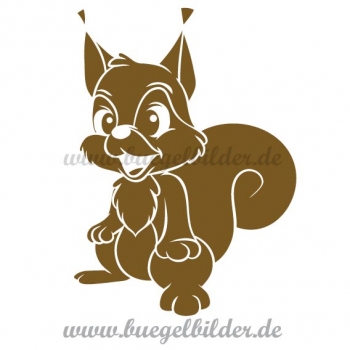 Aufbügler Eichhörnchen aus Velours