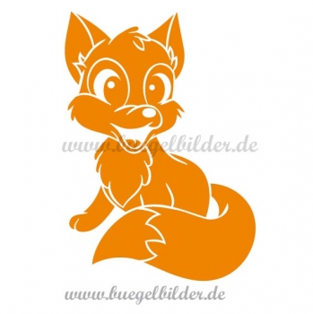 Aufbügler Fuchs aus Velours