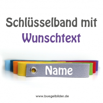 Schlüsselband mit Namen