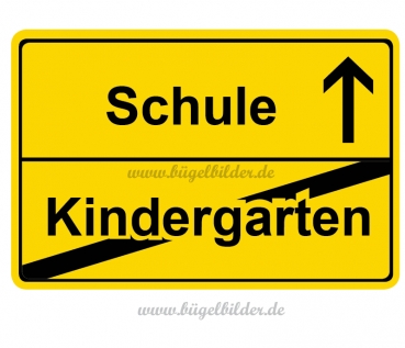 Strassenschild Kindergarten Schule