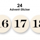 Advent-Sticker "Retro"