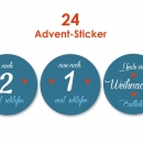 Advent-Sticker "Nur noch"