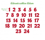 Advents-Zahlen "Adam"