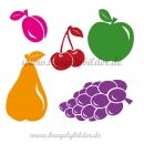 Saftiges Obst als Bügelbild zum Aufbügeln