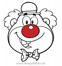 Clown zum Aufbügeln - Fasching, Karneval