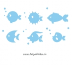 Fische zum Aufbügeln aus Velours