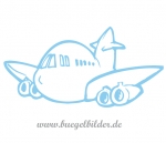 Flugzeug zum Aufbügeln