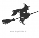 Halloween Hexe zum Aufbügeln