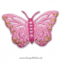 Aufbügler "Rosa Schmetterling"