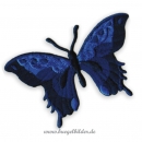 Aufbügler "Großer Schmetterling" Nachtblau