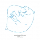 Mama-Eisbär liebt Eisbärchen