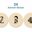 Advent-Sticker "Kraut und Rüben"