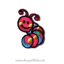 Aufbügler "Kleine rosa Raupe"
