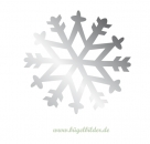 Reflektierende große Schneeflocke