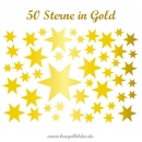 50 Sterne in Gold
