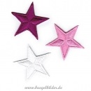 3 Bunte Sterne für Mädchen zum Aufbügeln