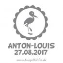 U-Heft "Storch mit Wunschname"